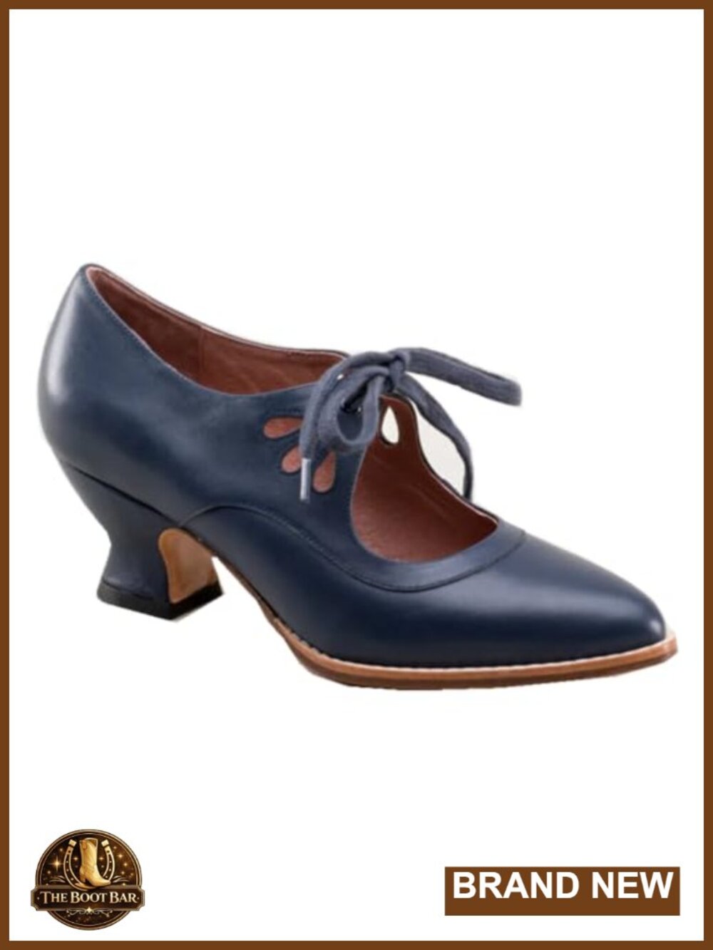 Victorian Mary Jane Pumps Retro Point Toe Lace Up Vintage Shoes